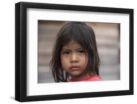 Amerindian Girl Parabara Wai Wai Territory, Region 9, Parabara, Guyana-Pete Oxford-Framed Photographic Print