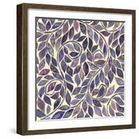 Amethyst Swirls IV-Grace Popp-Framed Art Print