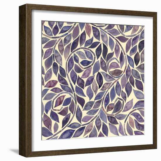 Amethyst Swirls IV-Grace Popp-Framed Art Print