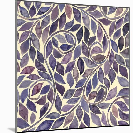 Amethyst Swirls IV-Grace Popp-Mounted Art Print