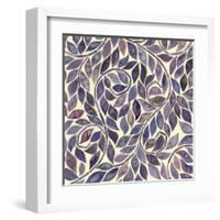 Amethyst Swirls IV-Grace Popp-Framed Art Print