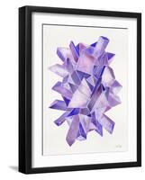 Amethyst Watercolor-Cat Coquillette-Framed Premium Giclee Print