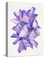 Amethyst Watercolor-Cat Coquillette-Stretched Canvas