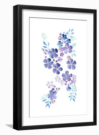 Amethystine Blooms I-Regina Moore-Framed Art Print