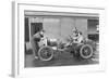 Amherst Villiers and a Mechanic Taking the Revs of a Bugatti Cordon Rouge, C1920S-null-Framed Photographic Print