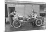 Amherst Villiers and a Mechanic Taking the Revs of a Bugatti Cordon Rouge, C1920S-null-Mounted Photographic Print