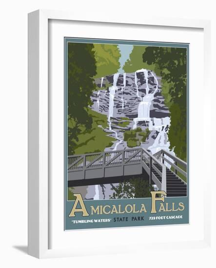 Amicaola Falls-Steve Thomas-Framed Giclee Print