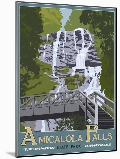 Amicaola Falls-Steve Thomas-Mounted Giclee Print