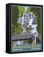 Amicaola Falls-Steve Thomas-Framed Stretched Canvas