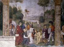Pieta Between Saints Mark, Ambrose, John the Evangelist and Antonio Abate-Amico Aspertini-Giclee Print