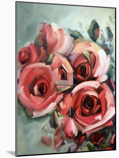 Amid Scent of Roses-Holly Van Hart-Mounted Art Print