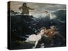 Amid the Waves, 1883-Arnold Bocklin-Stretched Canvas