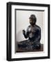 Amida-Nyorai or Buddha Amitabha, Seated While Listening, Bronze Statue, Japan-null-Framed Giclee Print