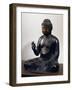 Amida-Nyorai or Buddha Amitabha, Seated While Listening, Bronze Statue, Japan-null-Framed Giclee Print