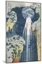 Amida Waterfall on the Kiso Highway, from series 'A Journey to the Waterfalls of all the Provinces'-Katsushika Hokusai-Mounted Premium Giclee Print