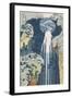 Amida Waterfall on the Kiso Highway, from series 'A Journey to the Waterfalls of all the Provinces'-Katsushika Hokusai-Framed Giclee Print