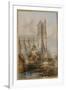 Amiens Cathedral-Thomas Colman Dibdin-Framed Giclee Print