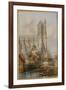 Amiens Cathedral-Thomas Colman Dibdin-Framed Giclee Print