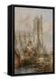 Amiens Cathedral-Thomas Colman Dibdin-Framed Stretched Canvas