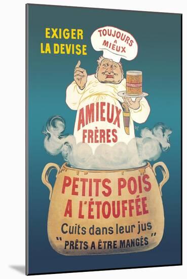 Amieux Freres, Petits Pois a l'Etouffee-Eugene Oge-Mounted Art Print