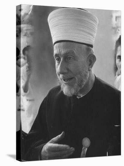 Amin El Husseini, Former Mufti of Jerusalem, Attending Bandung Conference-null-Stretched Canvas