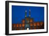 Amir Chakhmagh Complex floodlit, Yazd, Iran, Middle East-James Strachan-Framed Photographic Print