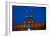 Amir Chakhmagh Complex floodlit, Yazd, Iran, Middle East-James Strachan-Framed Photographic Print