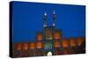 Amir Chakhmagh Complex floodlit, Yazd, Iran, Middle East-James Strachan-Stretched Canvas