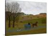 Amish Cart, Lancaster County, Pennsylvania-Vincent Haddelsey-Stretched Canvas