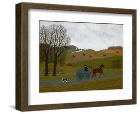 Amish Cart, Lancaster County, Pennsylvania-Vincent Haddelsey-Framed Giclee Print