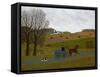 Amish Cart, Lancaster County, Pennsylvania-Vincent Haddelsey-Framed Stretched Canvas