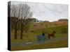 Amish Cart, Lancaster County, Pennsylvania-Vincent Haddelsey-Stretched Canvas