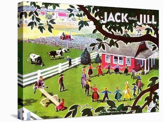 Amish Children - Jack and Jill, October 1944-Manning de V. Lee-Stretched Canvas