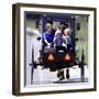 Amish Children Sport Fashion Sunglasses-null-Framed Photographic Print