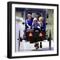 Amish Children Sport Fashion Sunglasses-null-Framed Photographic Print