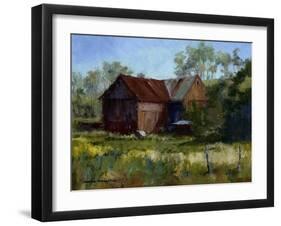 Amish Country Barn-Barbara Chenault-Framed Art Print