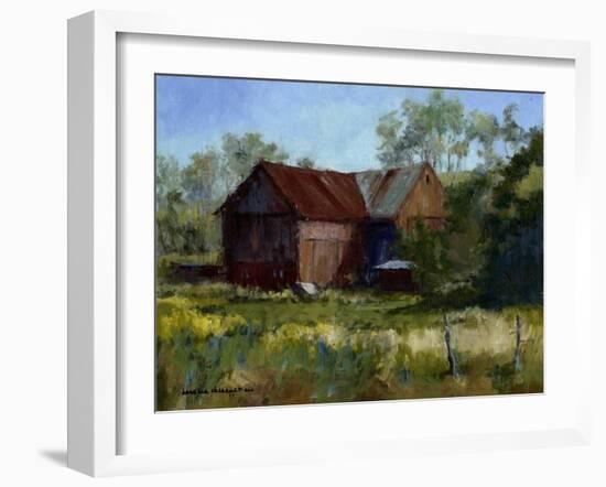 Amish Country Barn-Barbara Chenault-Framed Art Print