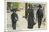 Amish Family, Lancaster County, Pennsylvania-null-Mounted Art Print