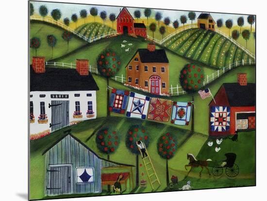 Amish Folk Art Quilts-Cheryl Bartley-Mounted Giclee Print