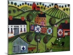 Amish Folk Art Quilts-Cheryl Bartley-Mounted Giclee Print