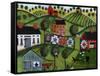 Amish Folk Art Quilts-Cheryl Bartley-Framed Stretched Canvas