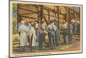 Amish Folks, Lancaster County, Pennsylvania-null-Mounted Art Print