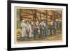 Amish Folks, Lancaster County, Pennsylvania-null-Framed Premium Giclee Print