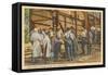 Amish Folks, Lancaster County, Pennsylvania-null-Framed Stretched Canvas