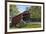 Amish Horse-drawn Buggy, Pool Forge Covered Bridge, built in 1859, Lancaster County, Pennsylvania,-Richard Maschmeyer-Framed Photographic Print