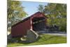 Amish Horse-drawn Buggy, Pool Forge Covered Bridge, built in 1859, Lancaster County, Pennsylvania,-Richard Maschmeyer-Mounted Photographic Print