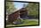 Amish Horse-drawn Buggy, Pool Forge Covered Bridge, built in 1859, Lancaster County, Pennsylvania,-Richard Maschmeyer-Framed Photographic Print