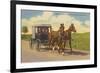 Amish in Carriage, Lancaster County, Pennsylvania-null-Framed Premium Giclee Print