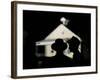 Amish Men in Front of the Schoolhouse Where a Gunman Shot Several Students and Himself-null-Framed Photographic Print