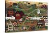 Amish Quilt Village-Cheryl Bartley-Stretched Canvas